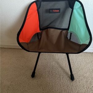Helinox Lightweight Camp Chair in Orange, Mint & Brown